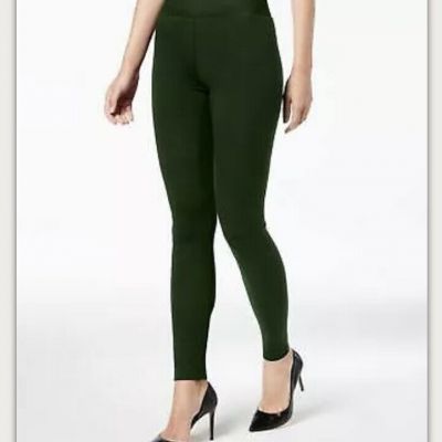 INC International Concepts Women Size XS Fashion Smoothing Leggings Hunter Green