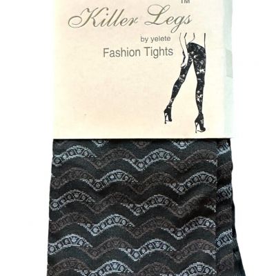 Killer Legs by Yelete  Fashion Tights Black Print One Size