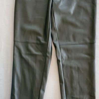 Bar lll Madrid Mid Rise Faux Leather Leggings Size S