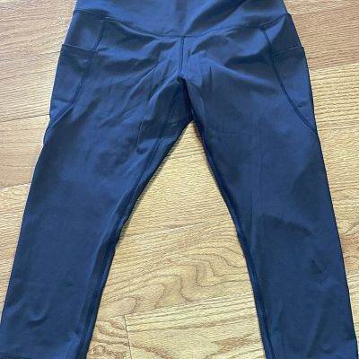 Women’s NYL Leggings New York Laundry Yoga Workout Leggings Pockets Size Large