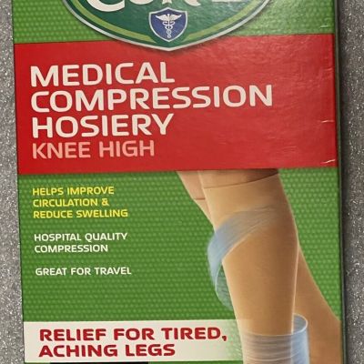 Curad Medical Compression Hosiery 30-40 mmHg Knee High Black C 17”