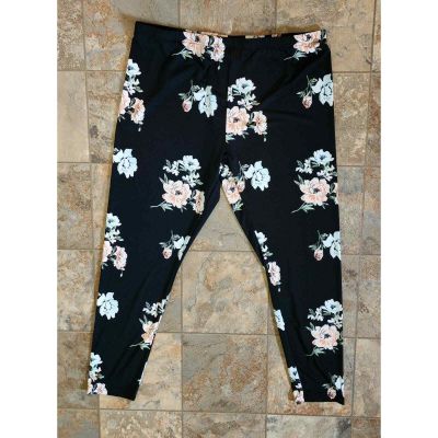 Shein Curve Casual Floral Leggings Size 3XL Fits Like 1XL