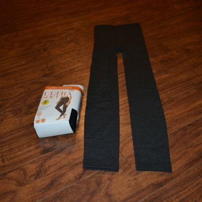 G7-Blissful Benefits by Warner's Ultra Soft Fleece Lined Footless Tights SZ S/M