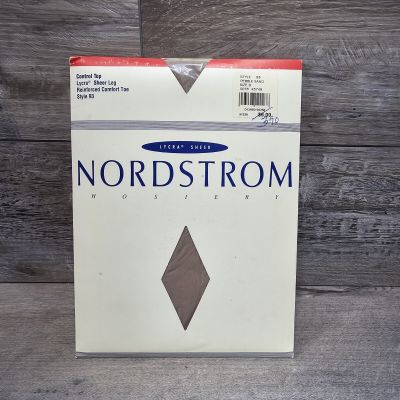 Nordstrom Lycra Sheer Control Top PEBBLE Sand Size B Style 93