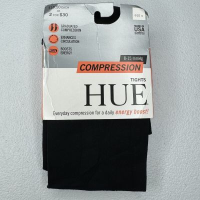 Hue Women's Graduated Compression Tights Solid Black Size 3 NEW