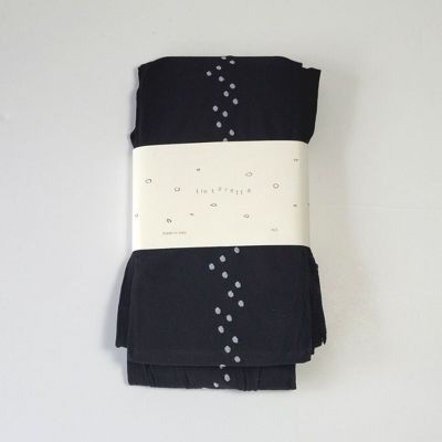 New, Anthropologie Tintoretta black with white polka-dots at back thighs M/L