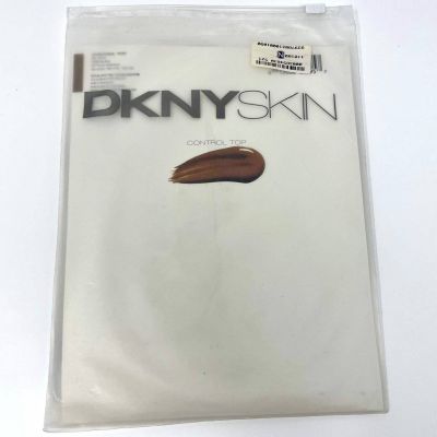 90s DKNY Vintage Brown Nude Control Top Tights