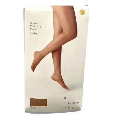 A New Day Women's 20D Sheer Tights Pantyhose - Pecan - Small/Medium