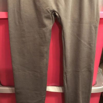 Hype Womens Gray Lined Footless Tights Size L/XL