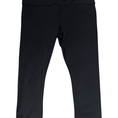 Athleta Women's Accelerate Capri Workout Leggings Black Size Large