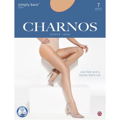 Charnos Simply Bare 7 Denier Tights Ultra Sheer Pantyhose  MADE IN ITALY