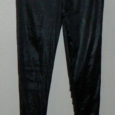 Women Unbranded Solid Black Sheer Legging Casual Party Size XS/S.