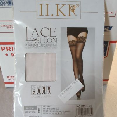 White Stockings Thigh-High Tights Stockings Hosiery Womens Pantyhose (L3)