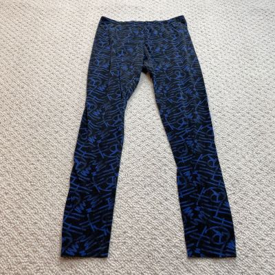 Material Girl Leggings Sweatpants Womens XL 28x28 Dark Blue Abstract Soft Lounge