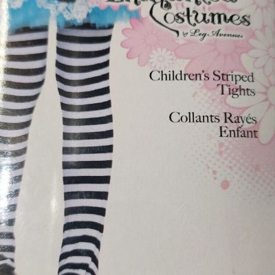 Enchanted Costumes by Leg Avenue Children's Striped Tights Size XL 4710
