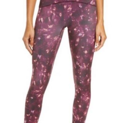 Spanx Booty Boost Active 7/8 Leggings 50209R- Purple Floral Print - Plus Size 1X