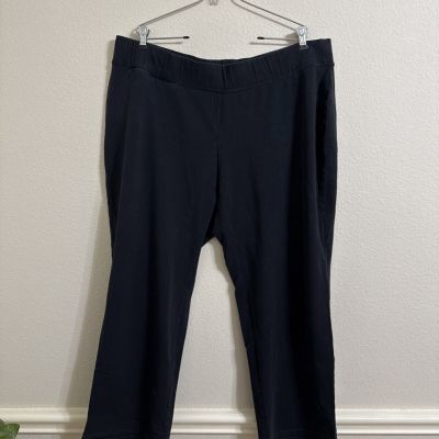 Lands End, Black Leggings, Starfish Straight Leg ,Plus Size 3X