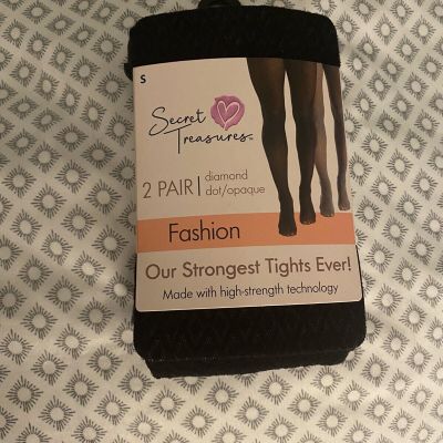 New NWT Secret Treasures Tights 2 Pair size small