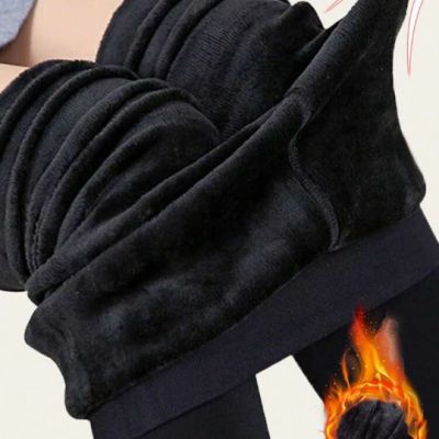 Winter Thicken Thermal Pantyhose Women Fleece Warm  Ladies