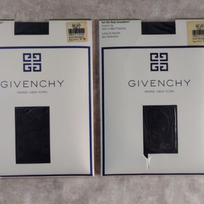 Givenchy Body Smoothers Support Pantyhose  - Bon Navy - Size: C - 2 Pairs