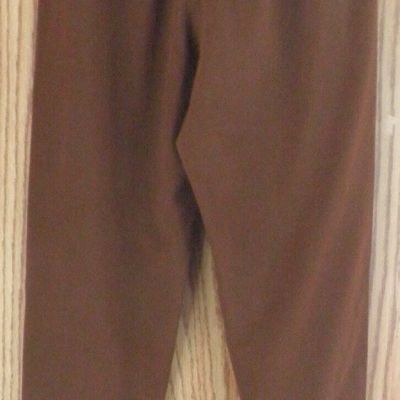BROWN  Stretch Leggings Workout Yoga Pant Fitness - XS, Small
