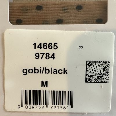 Wolford  Sarah Jessica Tights Gobi/Black Black/Black Medium retail $67
