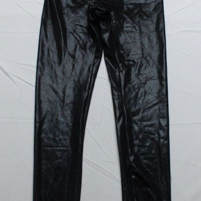 Nanamacs Clothing Co. Women's Shiny Flirt Alert Leggings CG2 Black Glitter Small