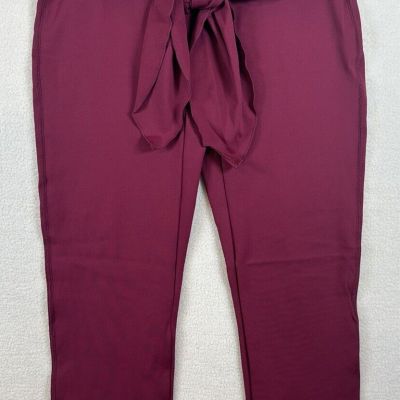 Zuda Leggings Z-Move Full Length Size M Tie Waist Bright Berry Color A388473