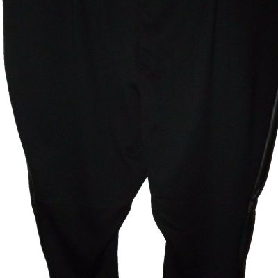 EVRL Tregging Leggings Women's Plus Size 3X Black Imitation Leather & Stretch