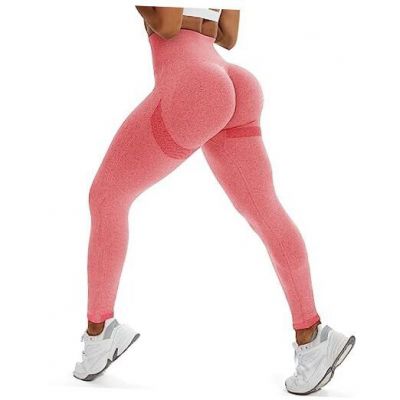 Seamless Leggings for Women High Waisted Workout Gym Smile Small #0 Pink