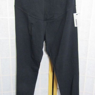 NWT Sonoma Everday Legging Maternity Cotton/Polyester Black Pants Women's Size M