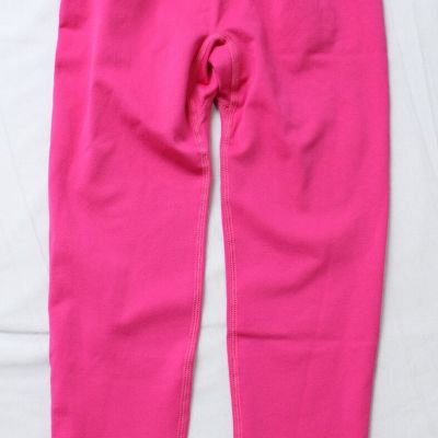 Shein Women's Work Out Booty Scrunch Capri Leggings MR2 Hot Pink Small