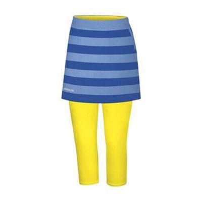 Adidas Women's Fashion Perfomance Stripe Skort Skirt w/ Contrast Capri