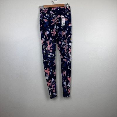 NWT POP Fit Floral Plus Workout Yoga Leggings with Pockets Large Colorful