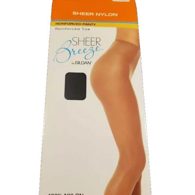 Sheer Breeze By Gildan Sheer 100perc Nylon off Black Pantyhose Size Regular