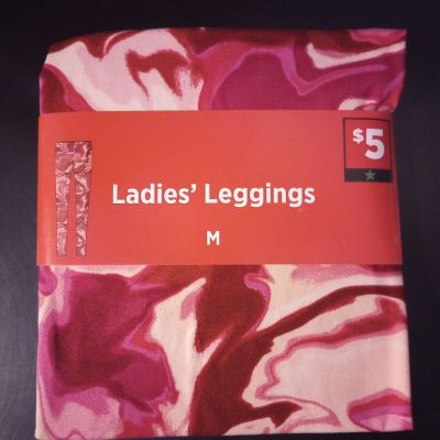 Pink Marble Ladies MEDIUM 8-10 Leggings Soft, Stretchy, Comfortable