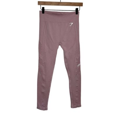 Gymshark Women's Seamless Leggings Pink Pull On Activewear Workout