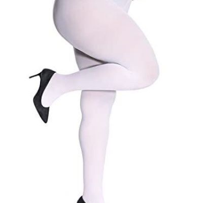 HONENNA Queen Plus Size Tights 20+ Colors Women's Curves Semi Opaque Stocking...
