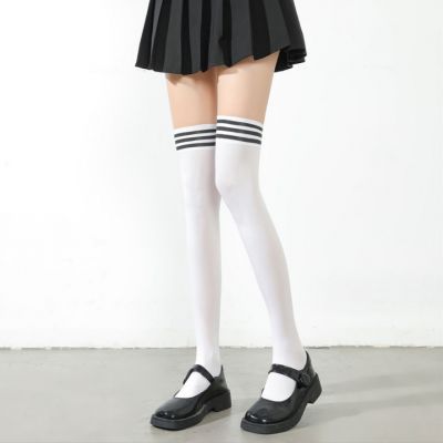 Ladies Top Stay Up Thigh High Over the Knee Socks Extra Long Cotton Stockings US