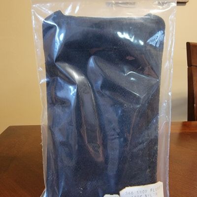 Belle Sharmeer size xl 9- 11 Thigh-Hi Nylons stockings black Snow Flurry vintag