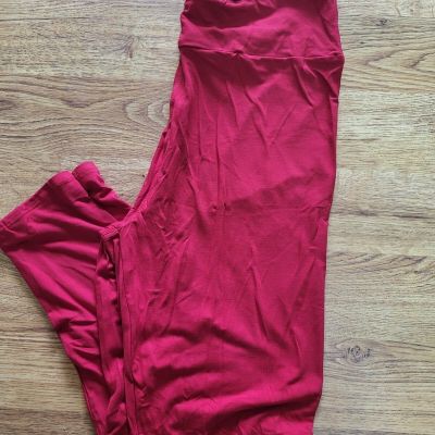 Womans super soft leggings, red, yoga style waist band, so comfy!