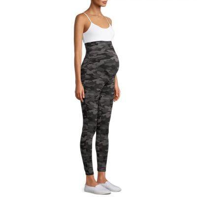 CUTE Gray Camo Fashion Maternity Leggings (Size Large 12/14) BRAND NEW W TAGS