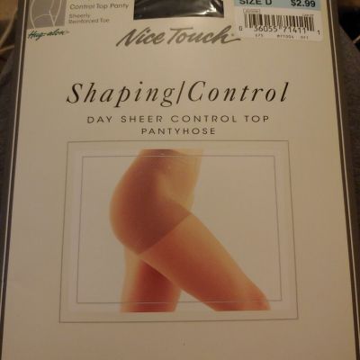 Vtg NICE TOUCH Shaping/ Control  Day Sheer Pantyhose Navy Blue Size D SEARS Prod