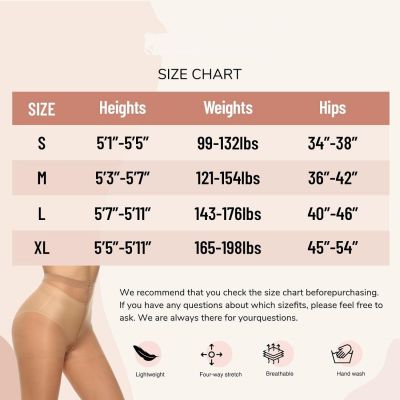 6 Pairs Women's 20D Sheer Silky Pantyhose Run Resistant Nylon Tights (Size:M)
