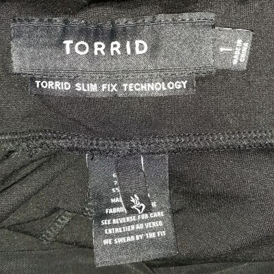 TORRID Plus Size 1 1X Leggings Black Slim Fix Technology Elastic Waist Pull On