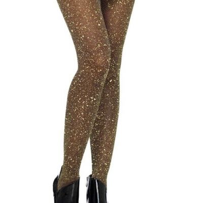 Brand New Lurex Sheer Pantyhose Leg Avenue 7130 One Size