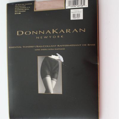 NEW Donna Karen Ladies DK Buff Tan Tall Style C10 Essential Toners Hosiery Sheer