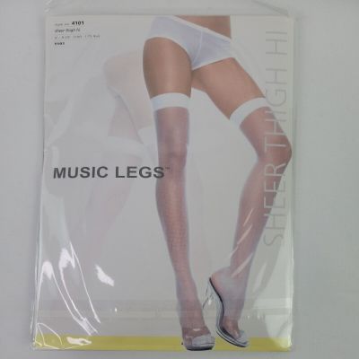 Music Legs Thigh High Stockings Sheer Tan Nylon One Size Style 4101 Lot of 6