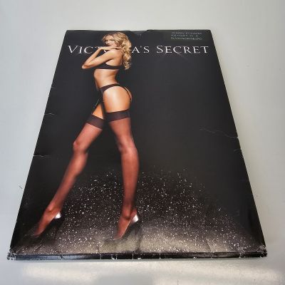 Victorias Secret THIGH HIGH Hose CLASSIC STOCKINGS BLACK NWT C