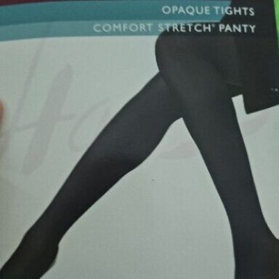 Hanes Silk Reflections Opaque Tights Style 0A923 Size CD Color Grey Control Top